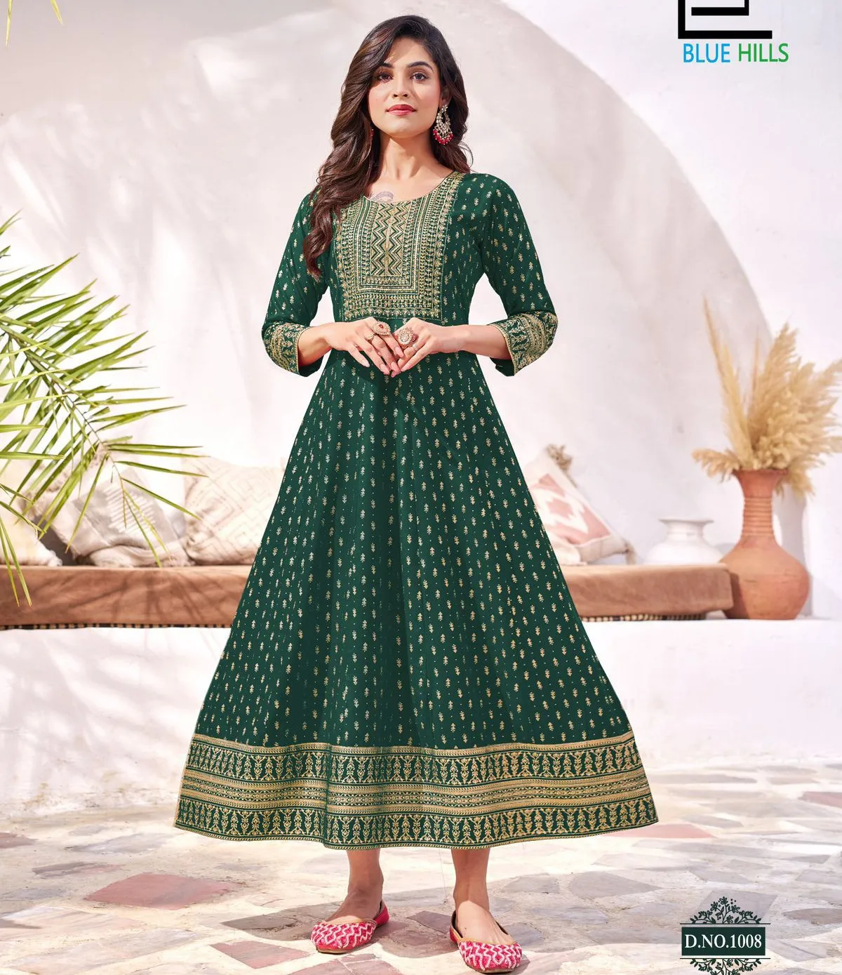 Blue Hills Yashika Rayon Embroidered Wholesale Anarkali Gown Collection