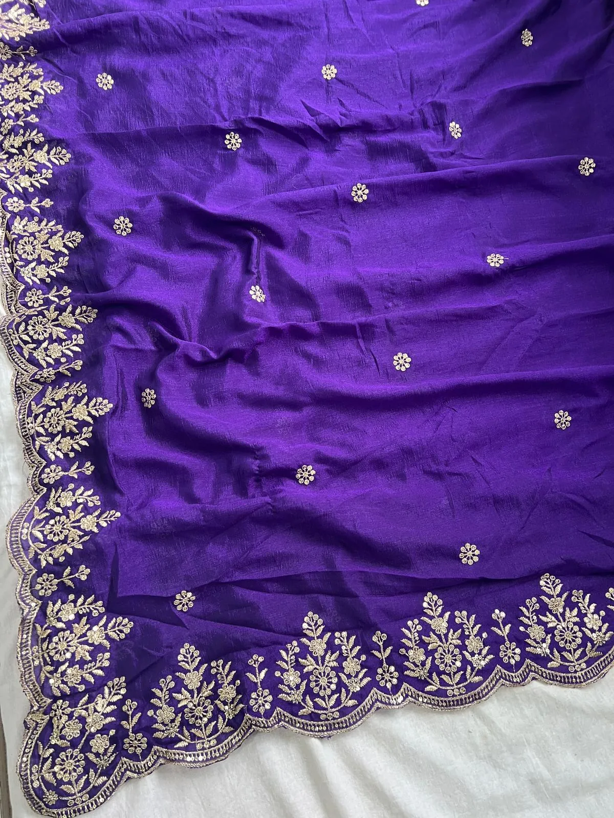 BT-398 Pure Two-Tone Vichitra Silk Wholesale Fancy Sarees Collection — Wholesale Sarees, BT wholesale from Surat - Gallery Image 3