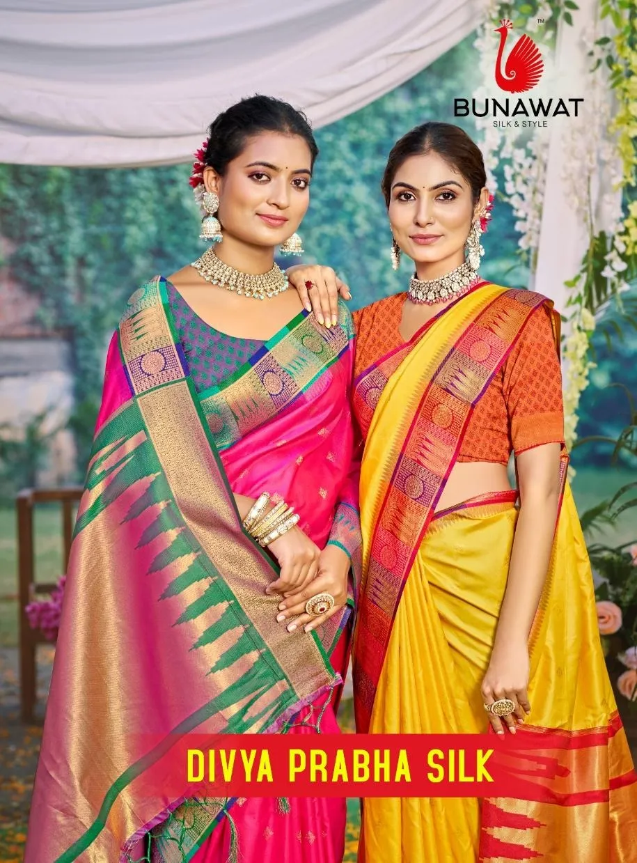 Bunawat Divya Prabha Silk Wholesale Sarees Collection