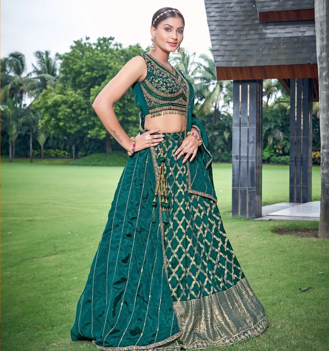 Chansi Trendz Design No 43 Series Colors Chinon Wholesale Fancy Lehenga Collection