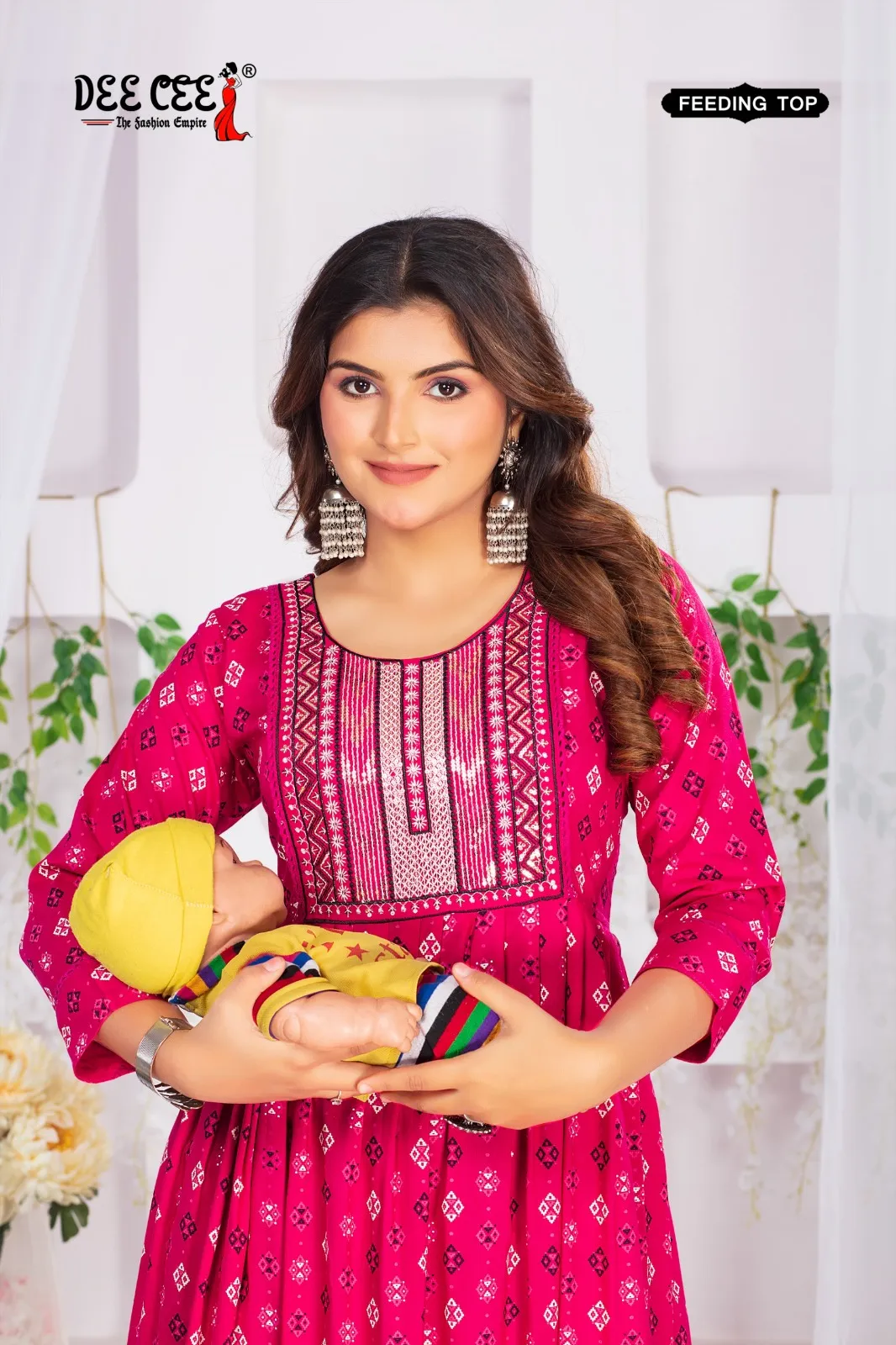 Deecee Hasmeena Rayon Print Wholesale Fancy Kurtis Collection