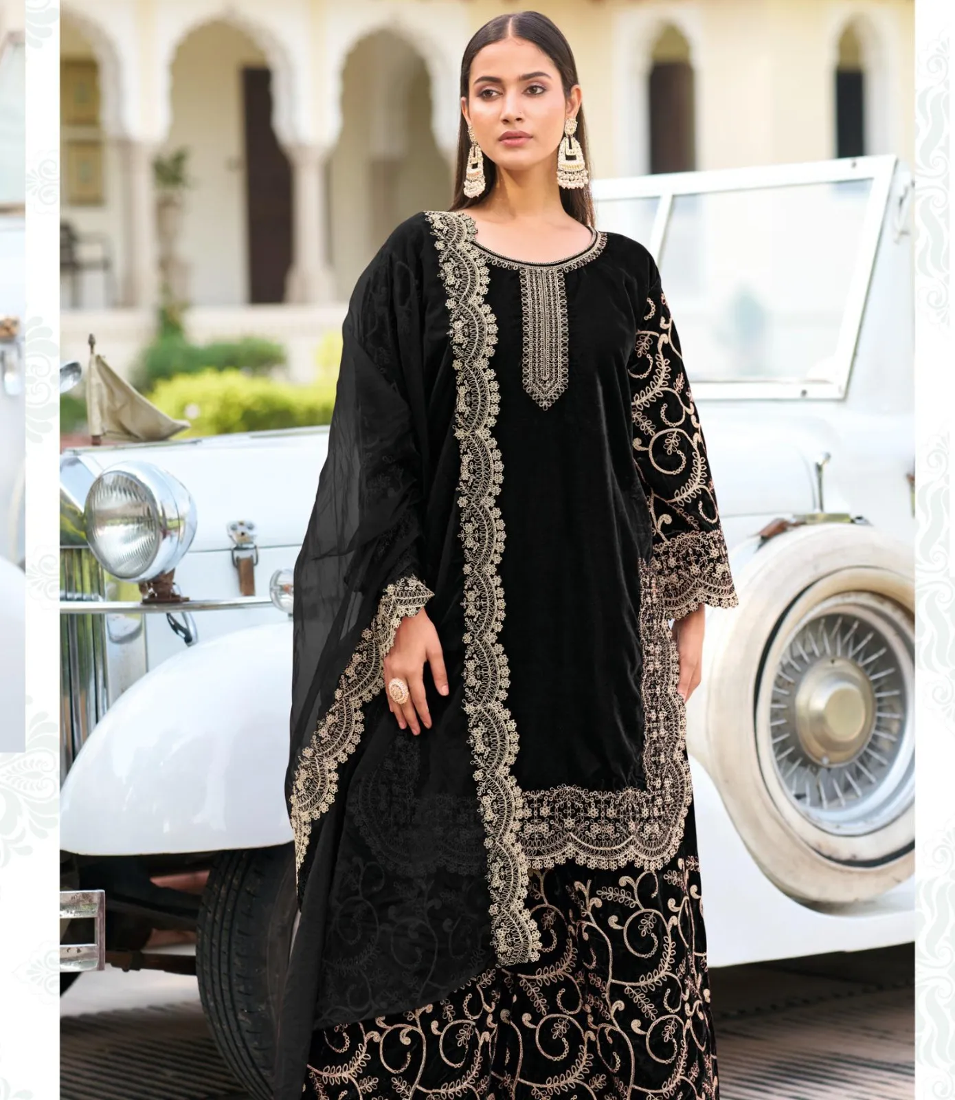 Deepsy Velvet 24 Series 32221 E To H Velvet Wholesale Pakistani Salwar Suit Collection