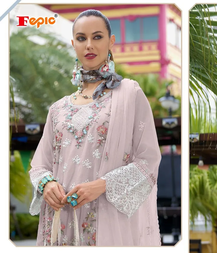 Fepic 1916 Organza Wholesale Pakistani Salwar Suit Collection