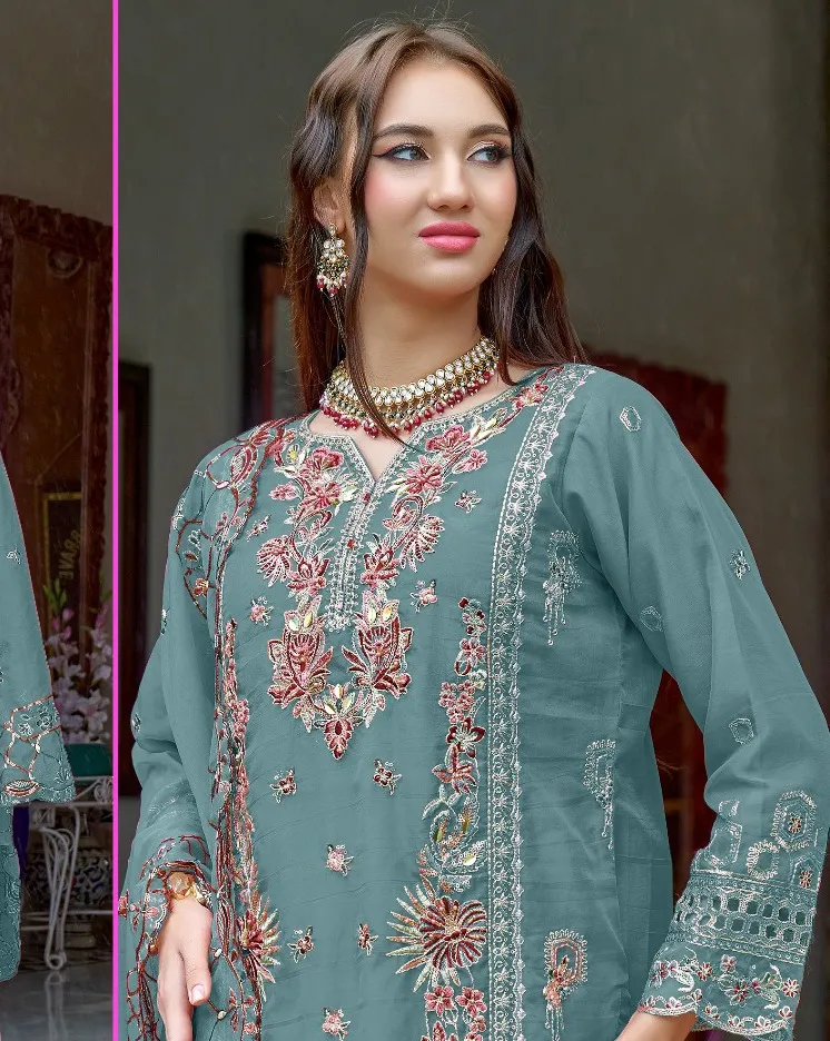 Fepic 1919 Organza Wholesale Pakistani Salwar Suit Collection