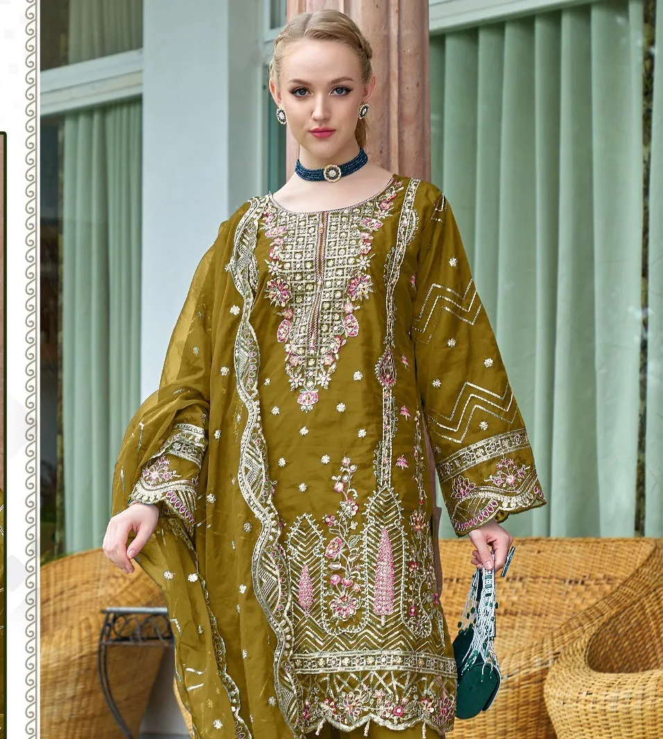 Fepic 1920 Organza Wholesale Pakistani Salwar Suit Collection