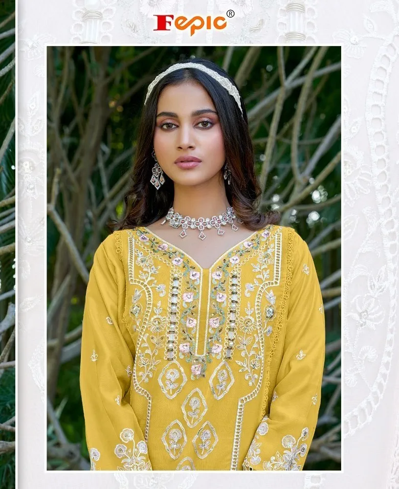 Fepic 1921 Organza Wholesale Pakistani Salwar Suit Collection