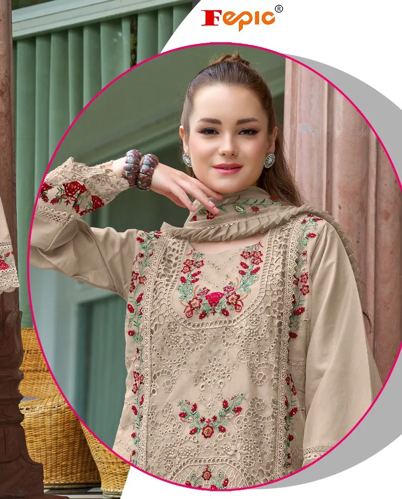 Fepic 1923 Organza Wholesale Pakistani Salwar Suit Collection