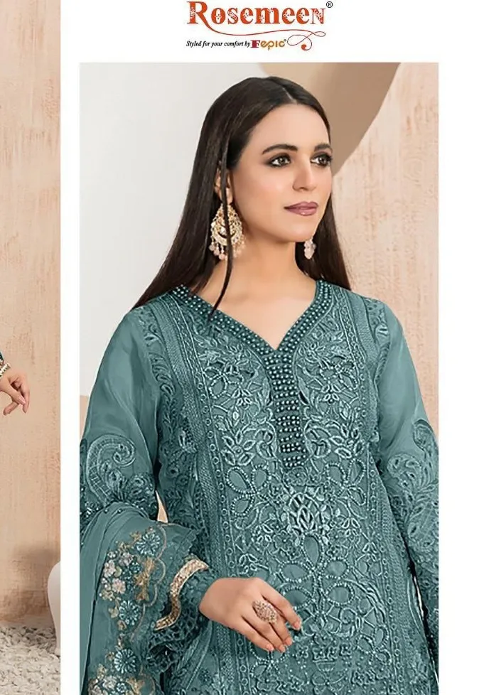 Fepic C 1824 ABCD Organza Wholesale Pakistani Salwar Suit Collection