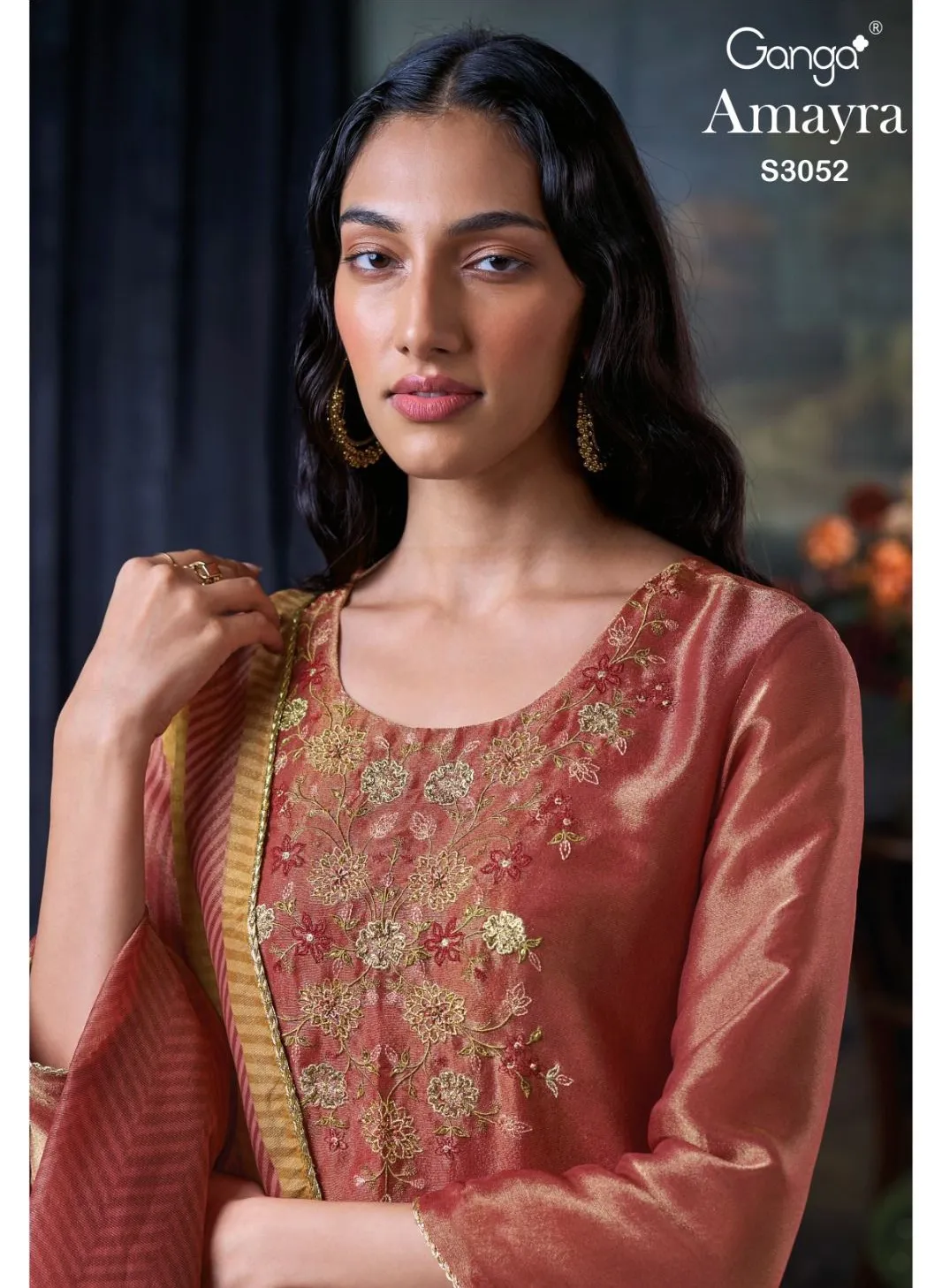Ganga Amayra 3052 Premium Pure Bemberg Jari Wholesale Designer Salwar Suit Collection