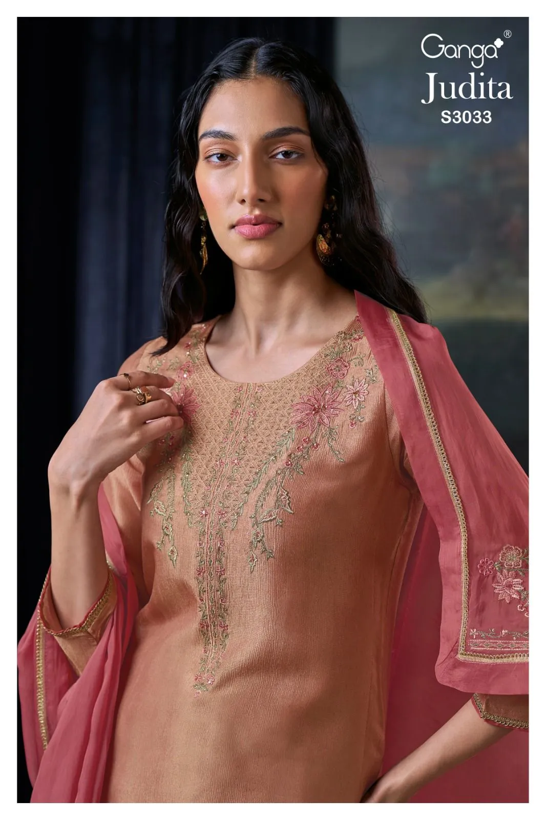 Ganga Judita 3033 Premium Pure Bemberg Silk Wholesale Fancy Salwar Suit Collection