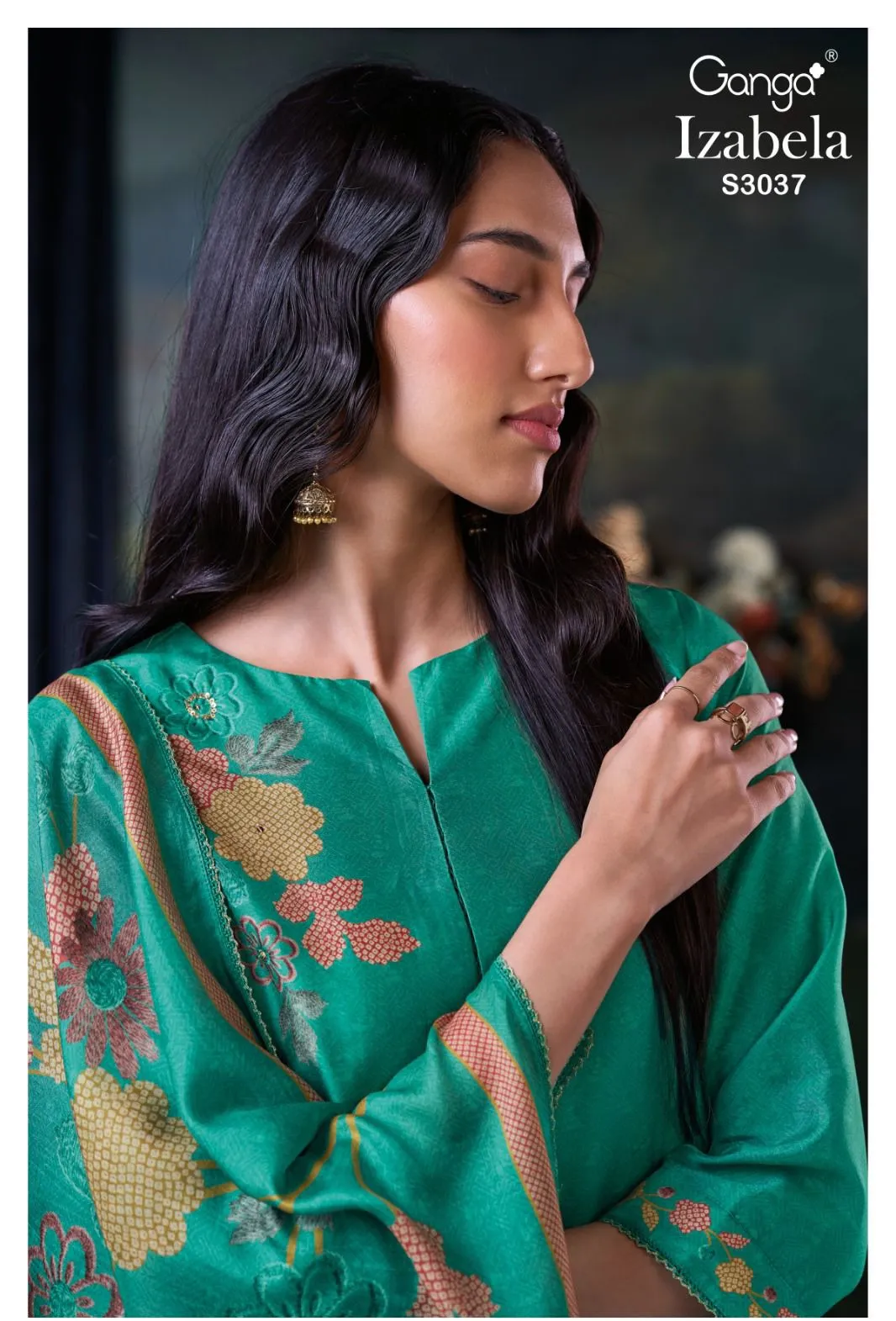 Ganga Lzabela 3037 Premium Pure Bemberg Russian Wholesale Designer Salwar Suit Collection