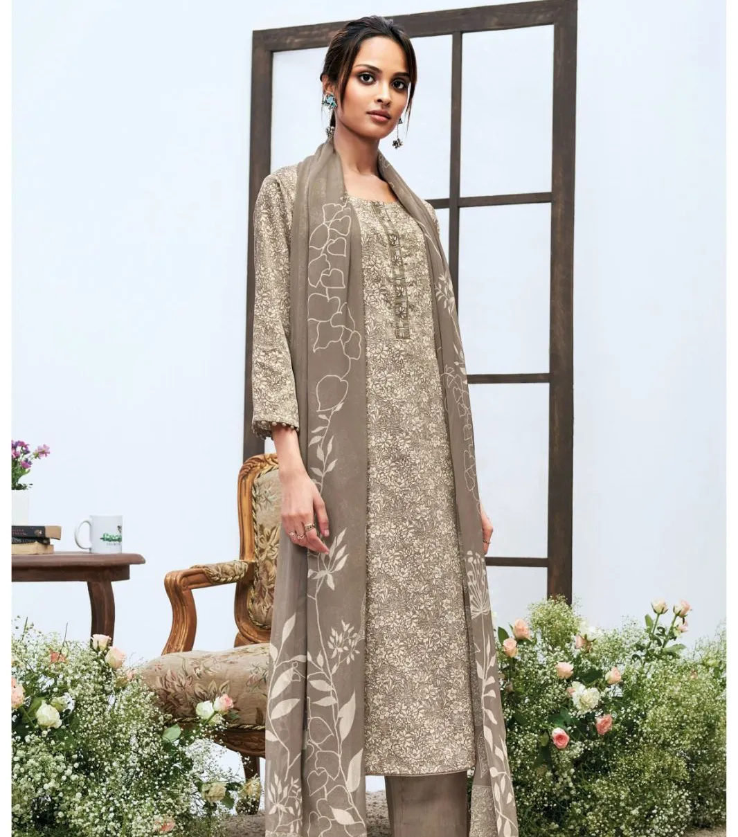 Ganga Nadia 2805 Premium Cotton Satin Wholesale Fancy Salwar Suit Collection