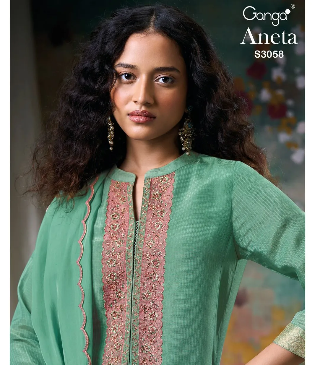 Ganga Pranjal 3096 Premium Pure Bemberg Habutai Wholesale Designer Salwar Suit Collection