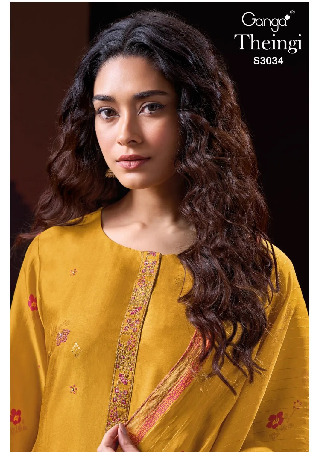 Ganga Theingi 3034 Premium Russian Silk Wholesale Designer Salwar Suit Collection