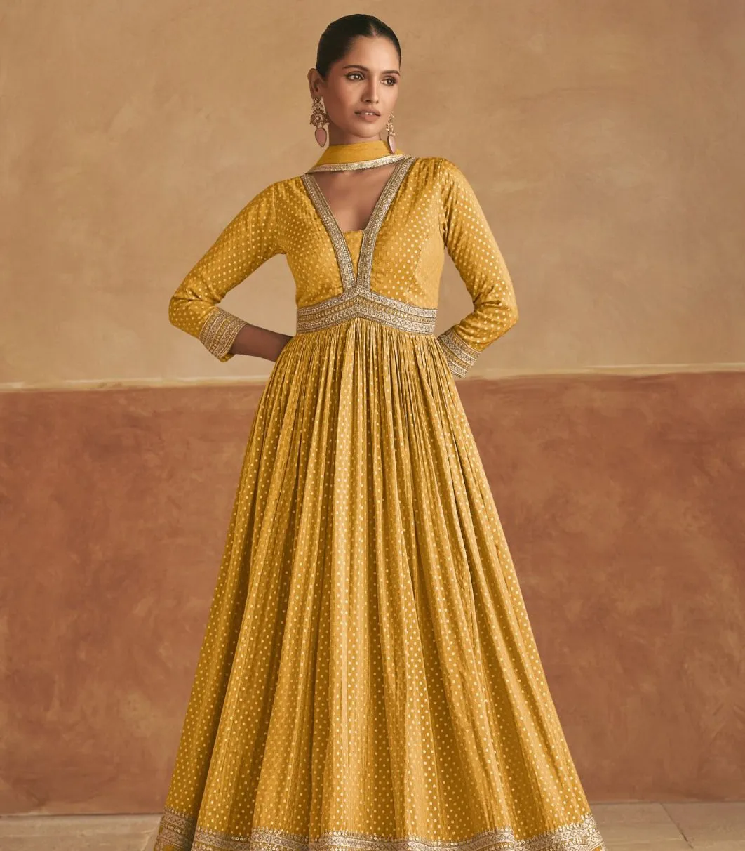 Gulkayra Roopal Viscose Silk Wholesale Gown with Dupatta Collection