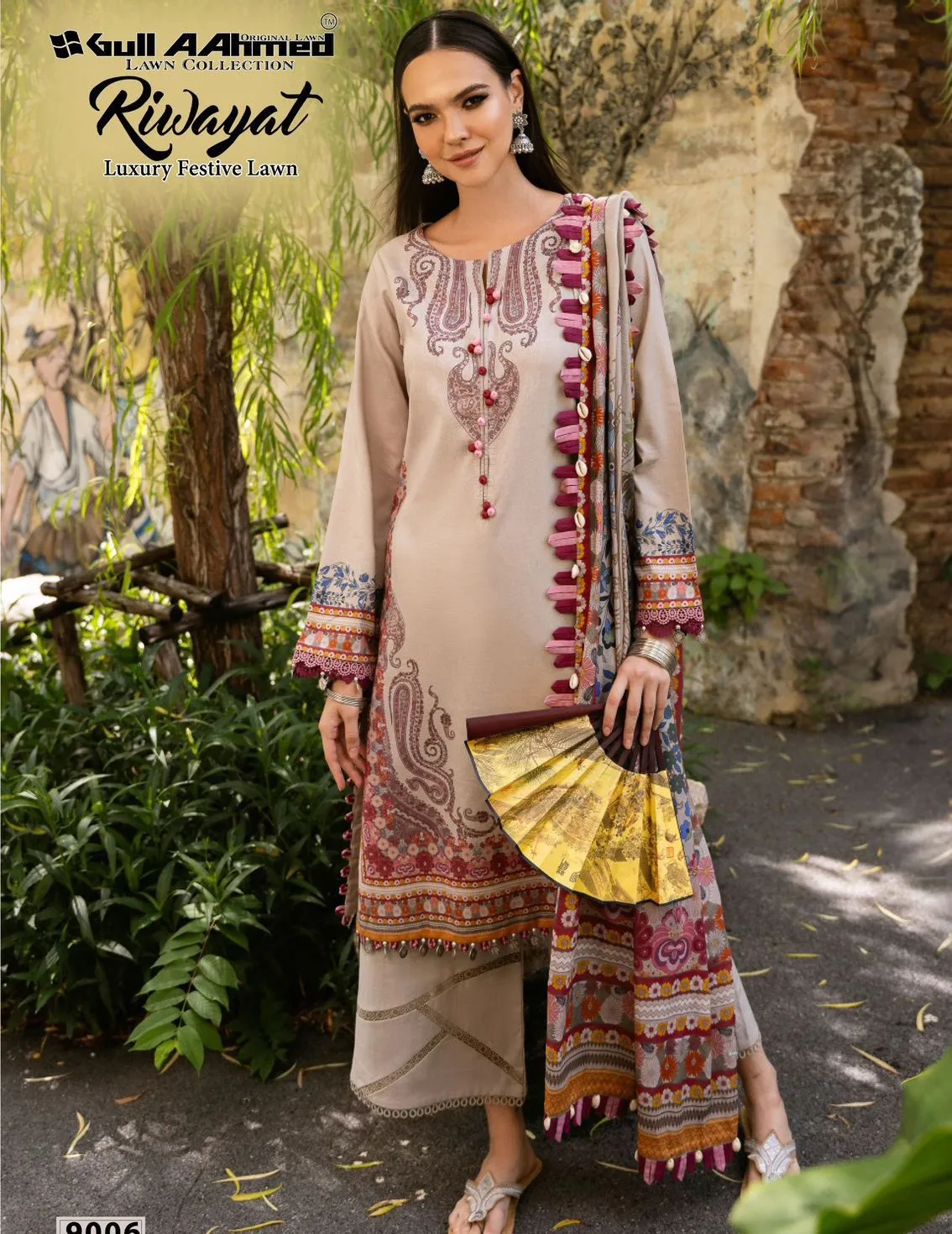 Gull A Ahmed Riwayat Vol 9 Lawn Wholesale Pakistani Salwar Suit Collection