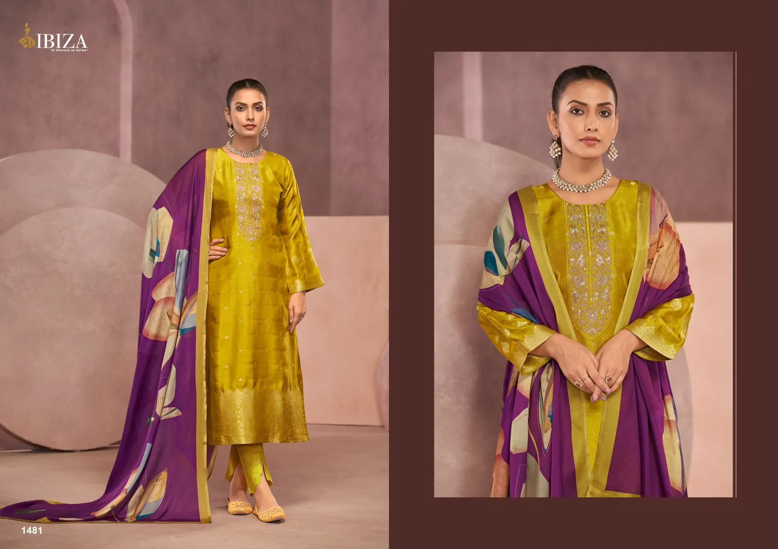 Hala Hezal Luxury Heavy Cotton Wholesale Pakistani Salwar Suit Collection — Wholesale Pakistani Suits, Hala wholesale from Surat - Gallery Image 4