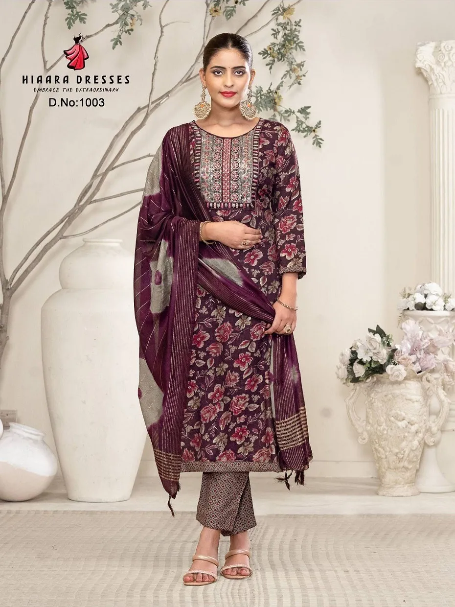 Hiaara Payal Vol 1 Heavy Capsule Reyon Foil Print Wholesale Readymade Salwar Suit Collection - Image 9