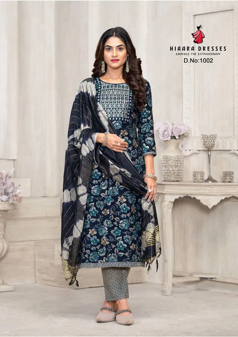 Hiaara Subhi Vol 1 Heavy Capsule Rayon Foil Print Wholesale Readymade Salwar Suit Collection - Image 5