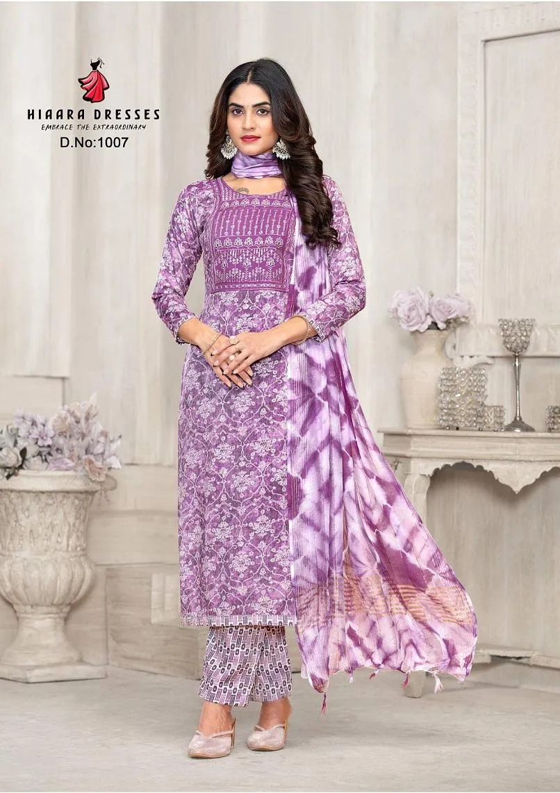 Hiaara Subhi Vol 1 Heavy Capsule Rayon Foil Print Wholesale Readymade Salwar Suit Collection - Image 6