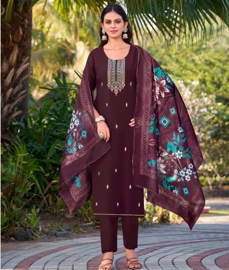 Hinaya Presents Alexa Vol 3 Roman Silk Wholesale Readymade Salwar Suit Collection