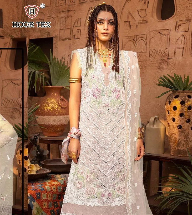 Hoor Tex H-313 AB Heavy Cotton Wholesale Pakistani Salwar Suit Collection