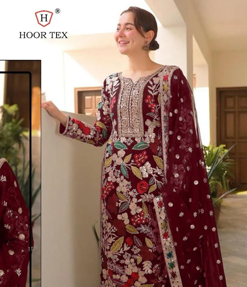 Hoor Tex H-343,A To D Heavy Velvet Wholesale Pakistani Winter Collection