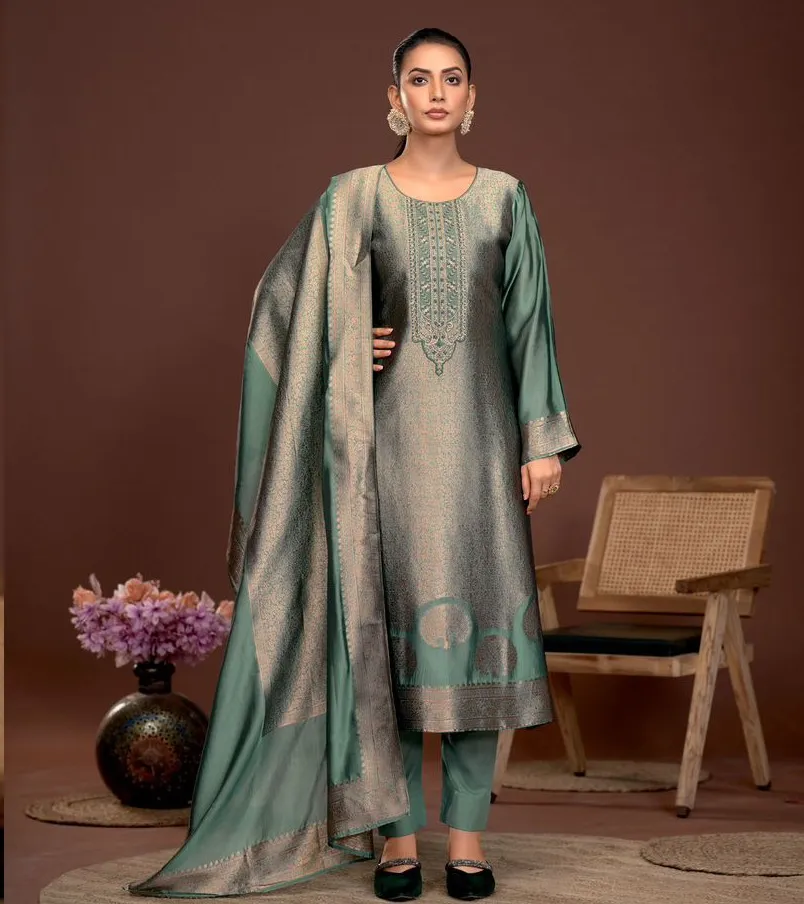 Ibiza Ibiza Sakhi Vol 5 Pure Banglory Silk Jacquard Wholesale Designer Salwar Suit Collection