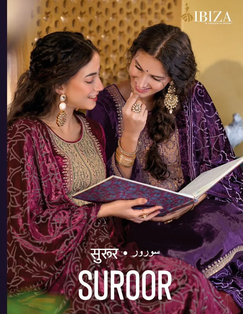 Ibiza Suroor Pure Viscose Velvet Wholesale Designer Salwar Suit Collection