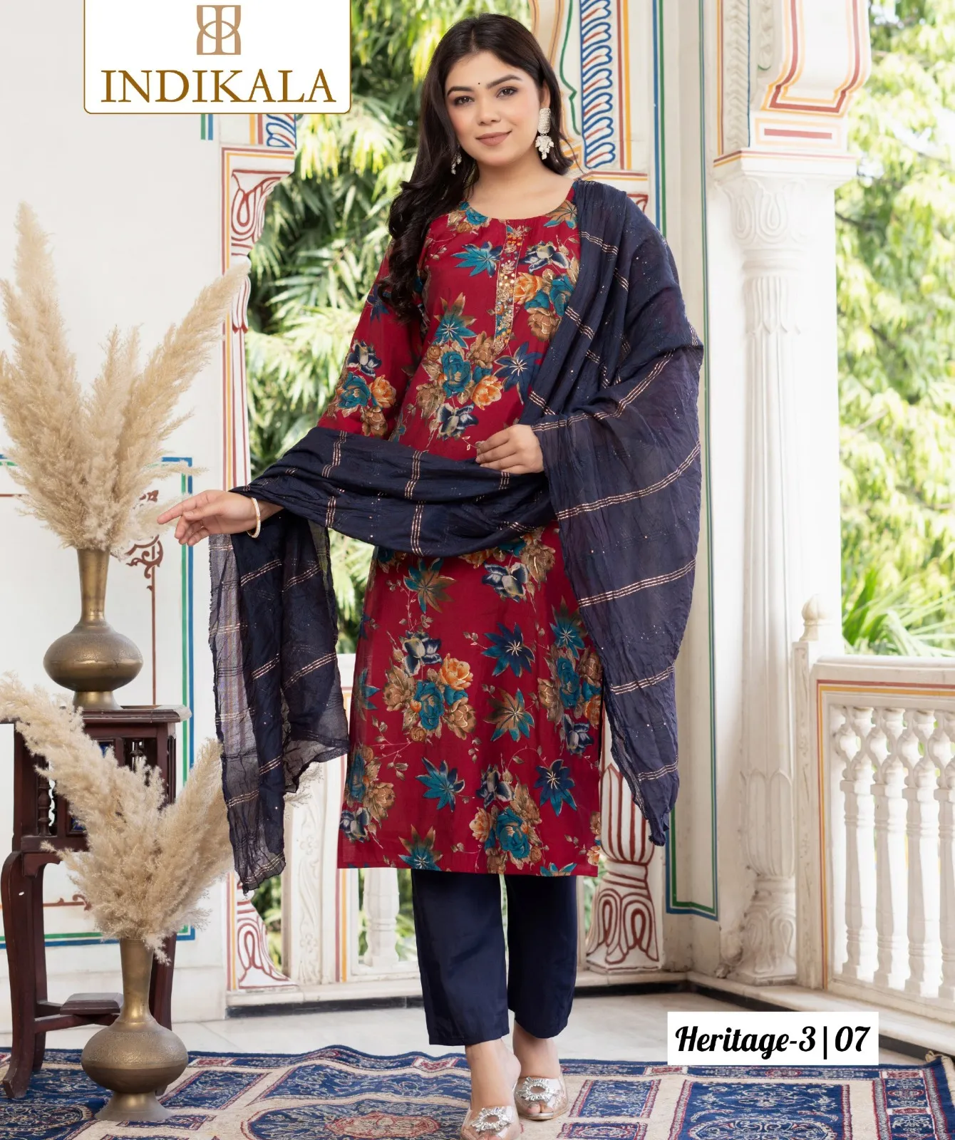 Indikala Heritage 2 Chanderi Print Wholesale Readymade Salwar Suit Collection