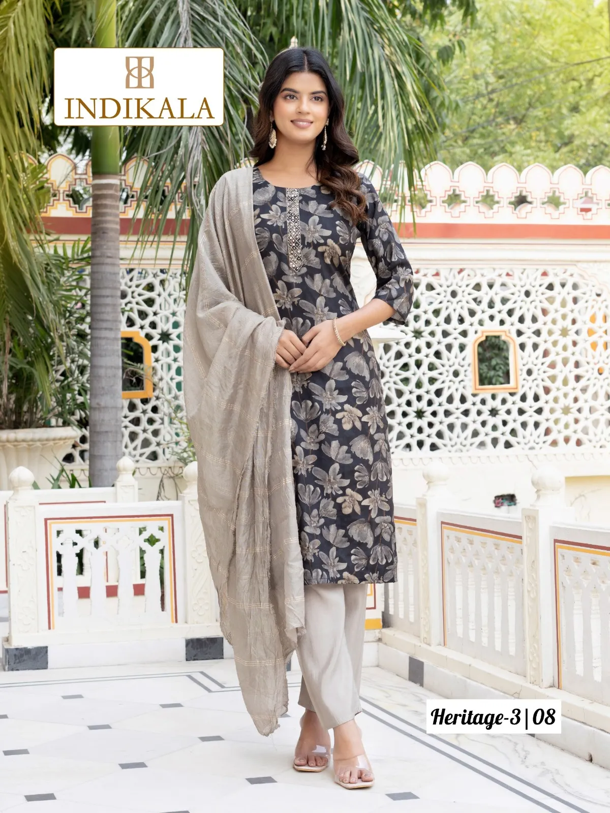 Indikala Heritage 2 Chanderi Print Wholesale Readymade Salwar Suit Collection - Image 4