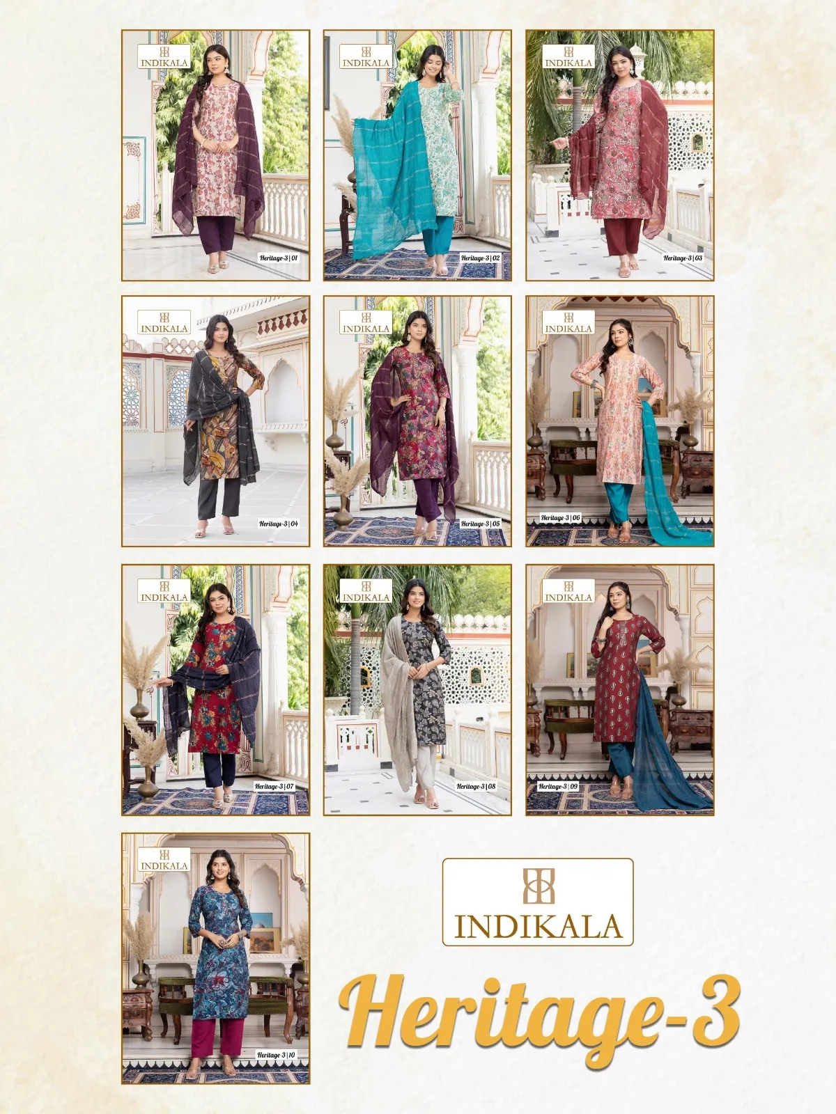 Indikala Heritage 2 Chanderi Print Wholesale Readymade Salwar Suit Collection - Image 7