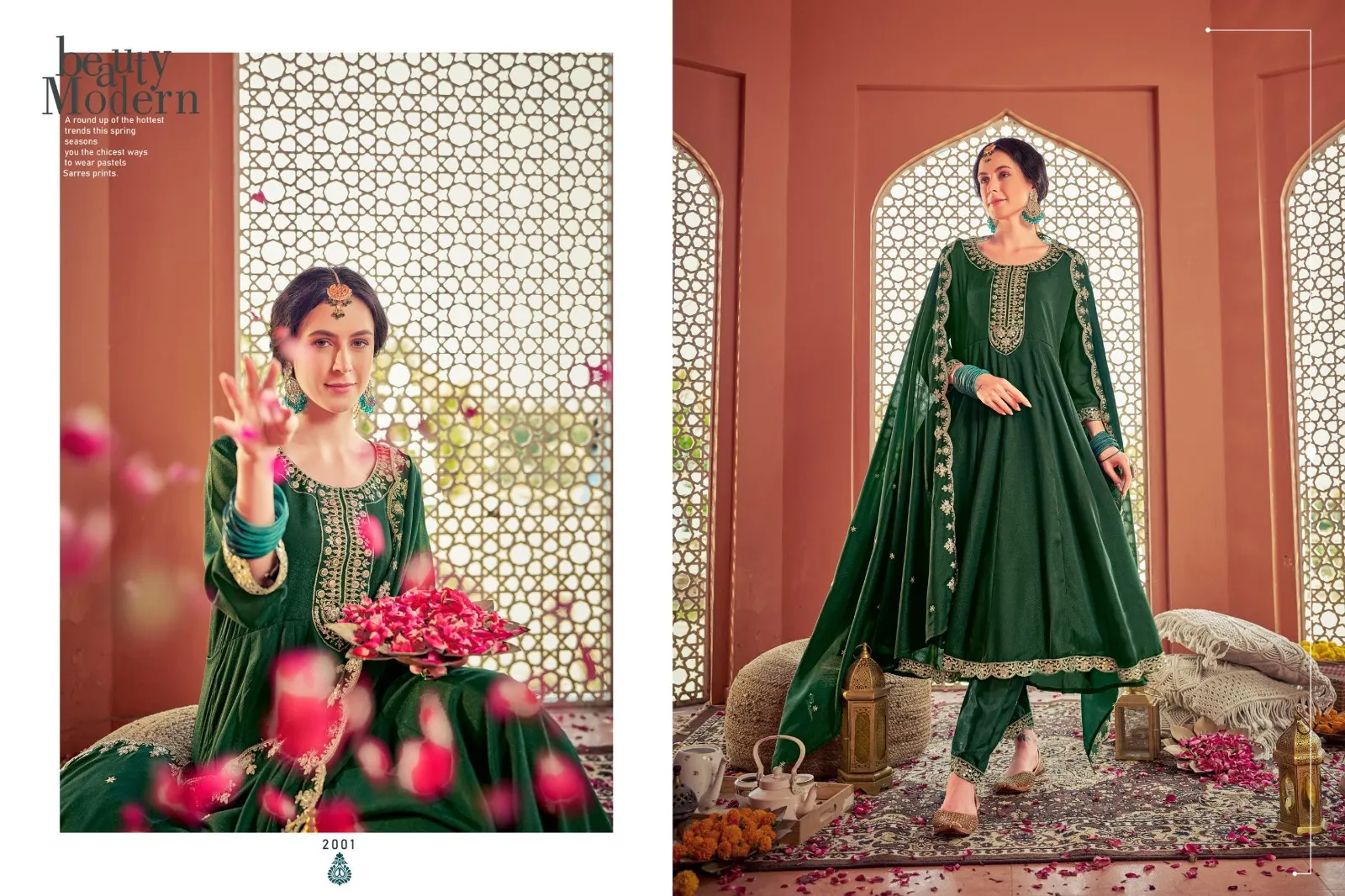 Isavasyam Corporation Mugal Vol-01 Georgette Wholesale Readymade Salwar Suit Collection - Image 3