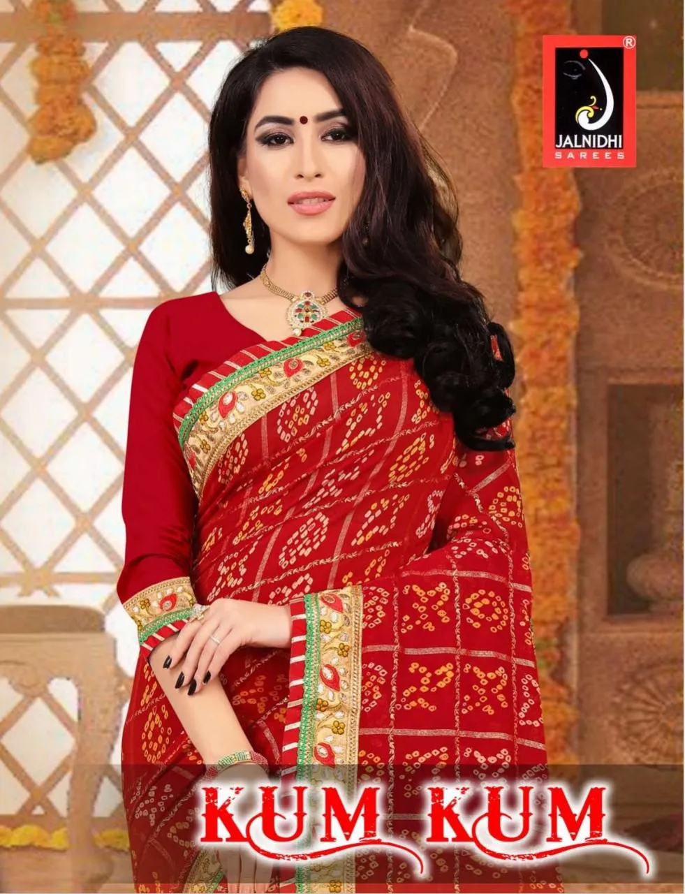 Jalnidhi Kum-Kum Georgette Wholesale Fancy Sarees Collection