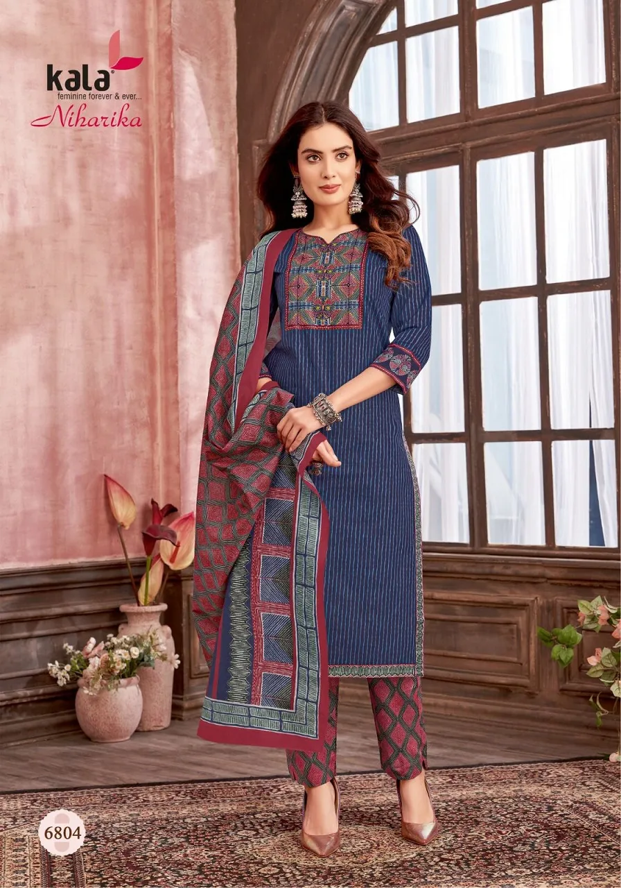 Kala Niharika Vol 3 Cotton Wholesale Readymade Salwar Suit Collection - Image 3