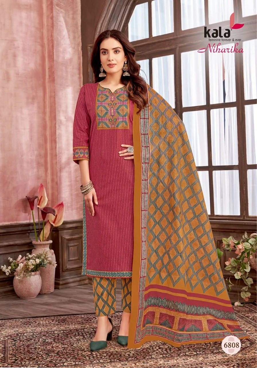 Kala Niharika Vol 3 Cotton Wholesale Readymade Salwar Suit Collection - Image 7