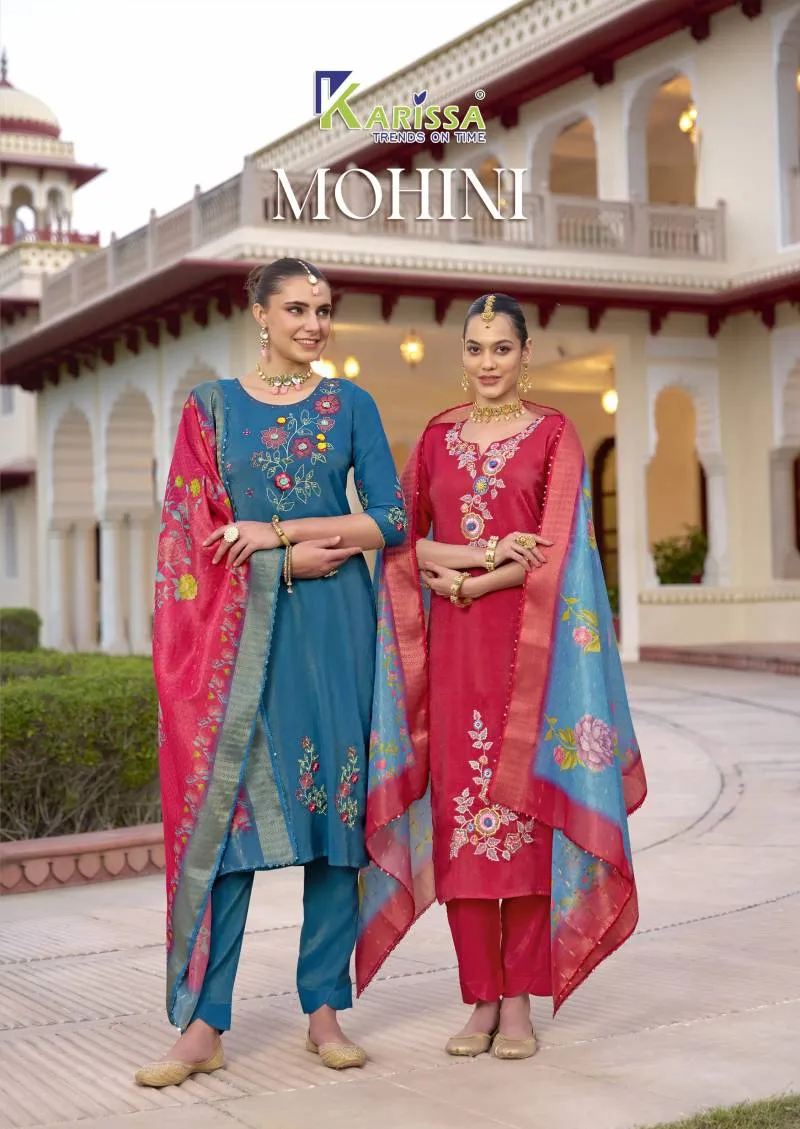 Karissa Mohini Premium Viscose Simmar Wholesale Readymade Salwar Suit Collection