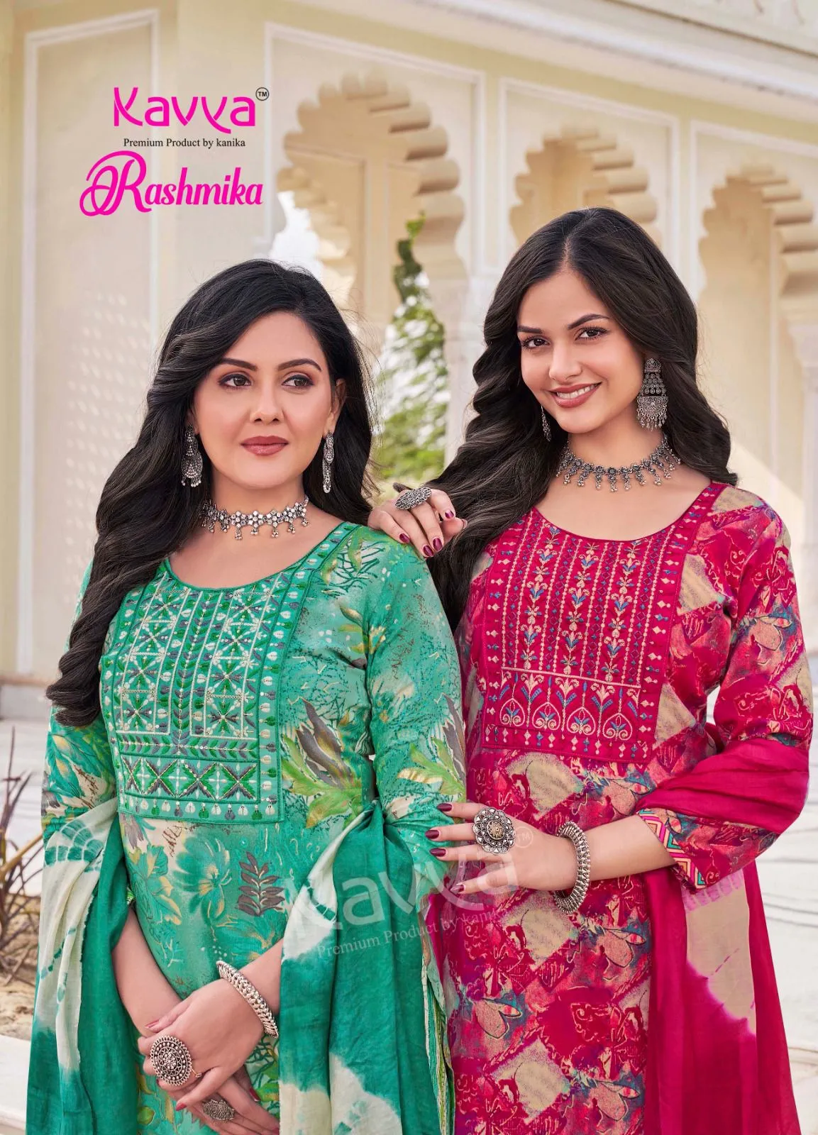 Kavya Rashmika Vol 5 Premium Heavy Quality Rayon Printed Wholesale Readymade Salwar Suit Collection