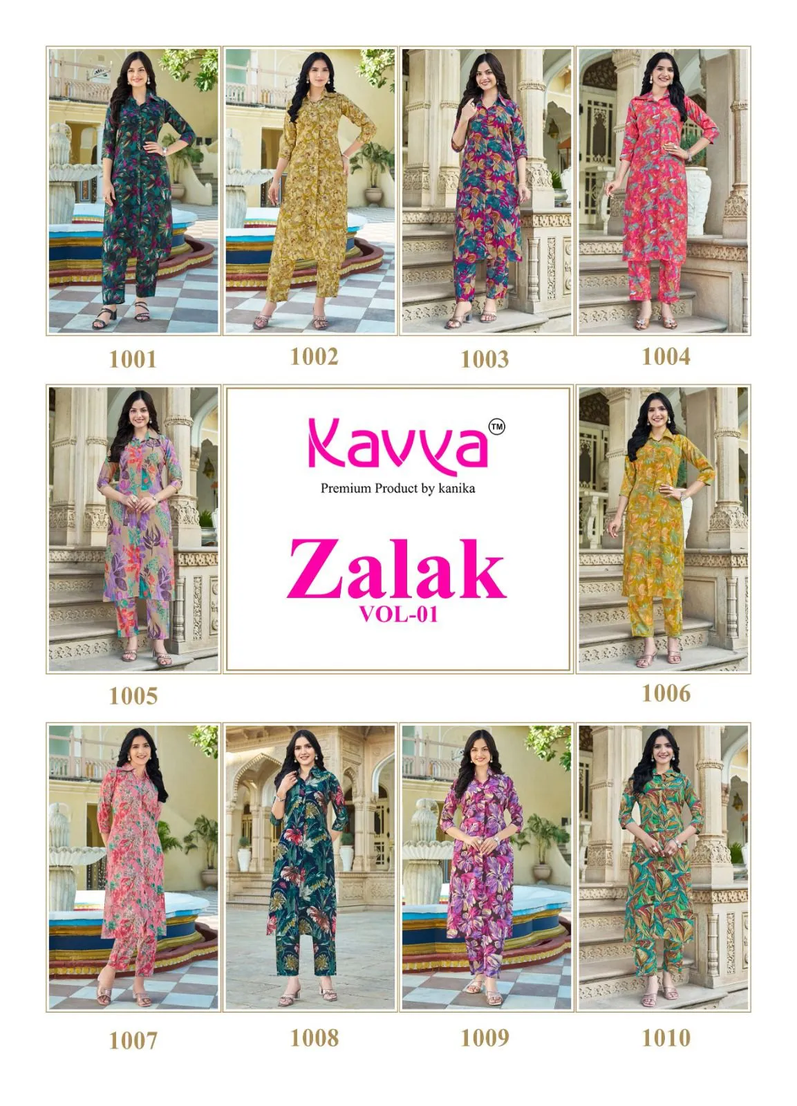 Kavya Zalak Vol 1 Chanderi Wholesale Fancy Kurti with Pant Collection - Image 5