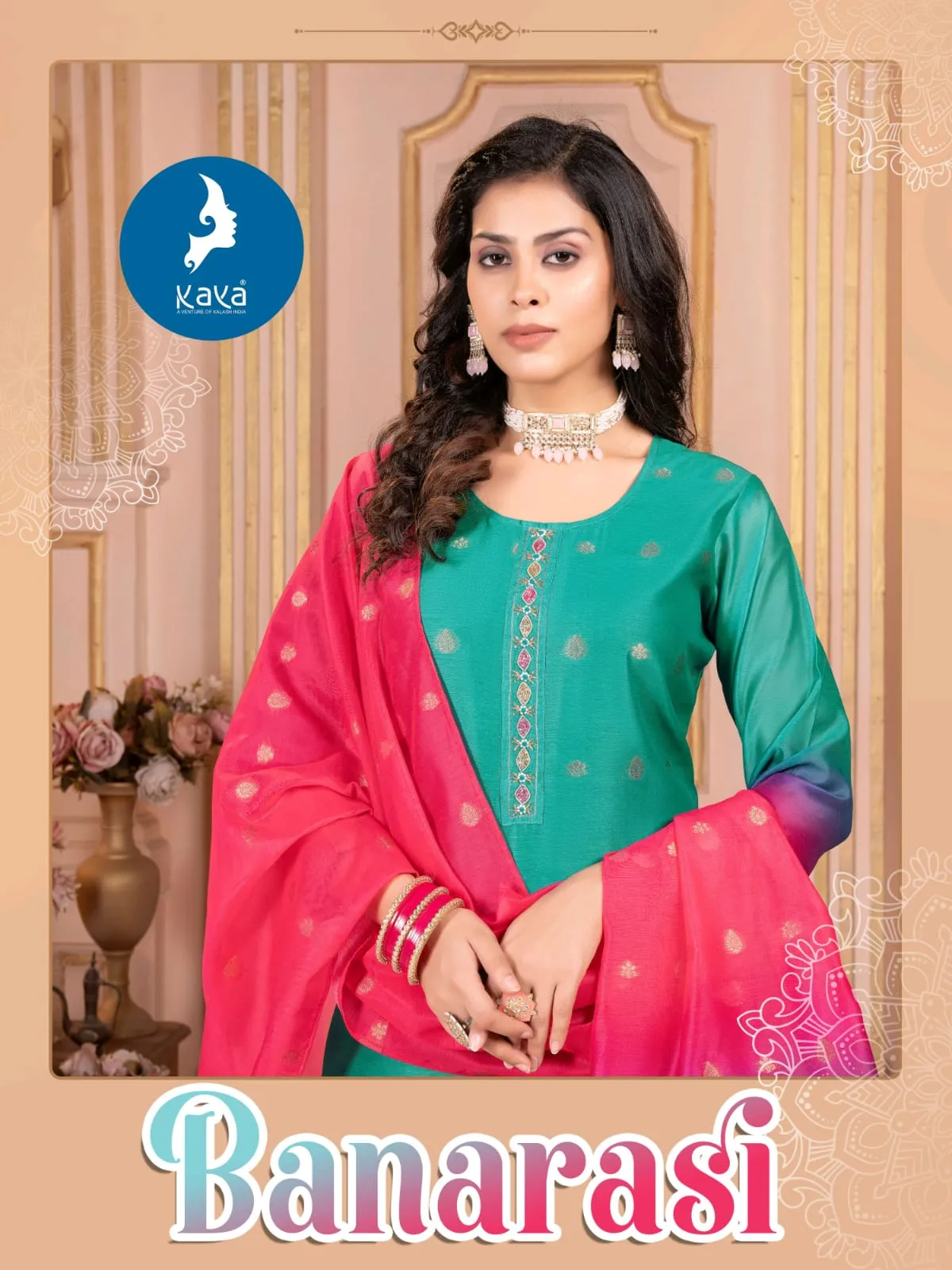 Kaya Banarasi Chanderi Jacquard Wholesale Readymade Salwar Suit Collection