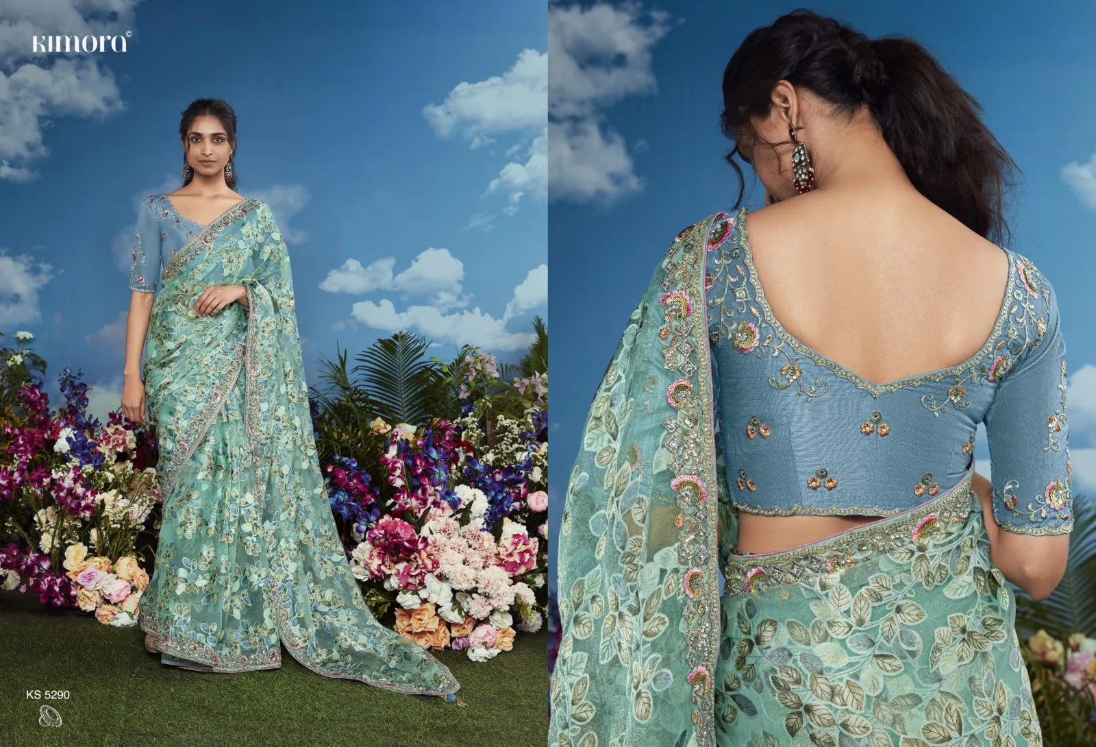 Kimora Bagicha Pure Brasso Wholesale Designer Sarees Collection — Wholesale Sarees, Kimora wholesale from Surat — view 12