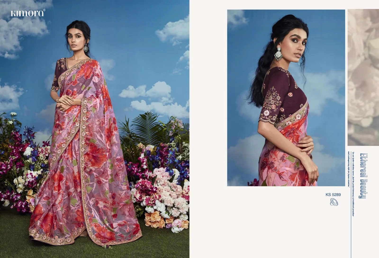 Kimora Bagicha Pure Brasso Wholesale Designer Sarees Collection — Wholesale Sarees, Kimora wholesale from Surat — view 7