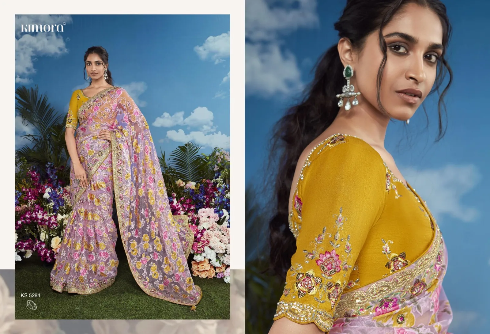 Kimora Bagicha Pure Brasso Wholesale Designer Sarees Collection — Wholesale Sarees, Kimora wholesale from Surat — view 8
