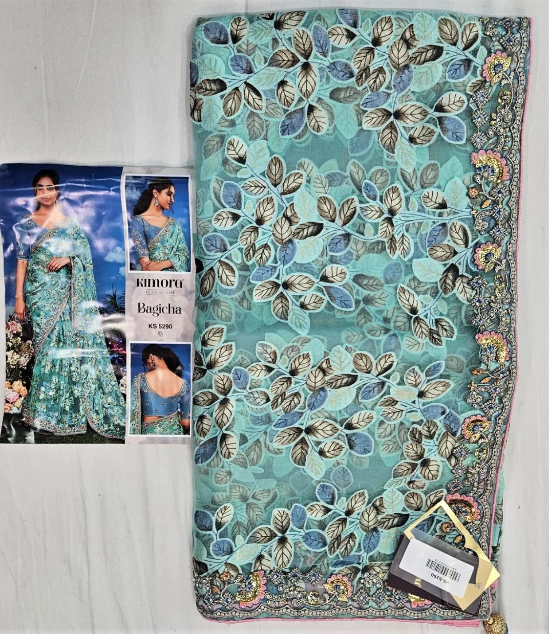 Kimora Bagicha Pure Brasso Wholesale Designer Sarees Collection — Wholesale Sarees, Kimora wholesale from Surat — view 9