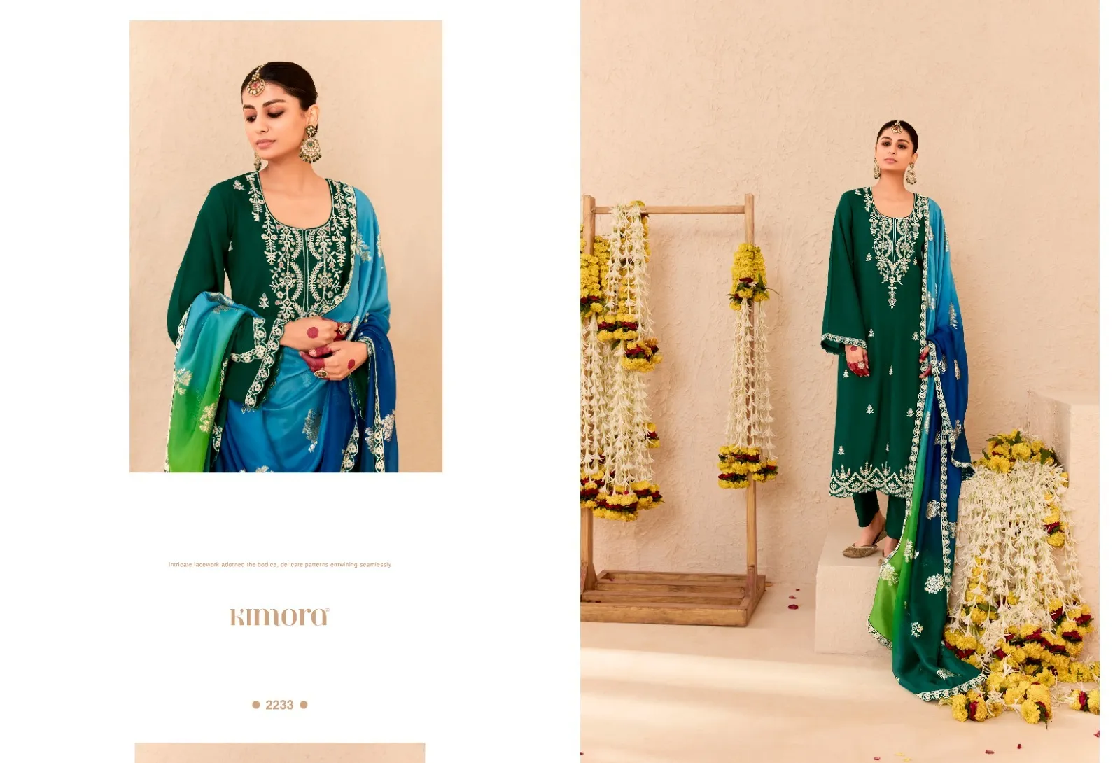 Kimora Sajda Bamber Silk Embroidered Wholesale Designer Salwar Suit Collection — Wholesale Designer Salwar Suits, Kimora wholesale from Surat - Gallery Image 2