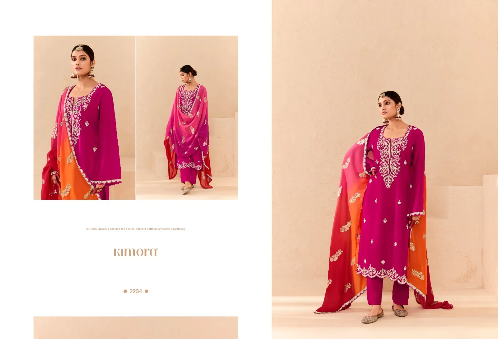 Kimora Sajda Bamber Silk Embroidered Wholesale Designer Salwar Suit Collection — Wholesale Designer Salwar Suits, Kimora wholesale from Surat - Gallery Image 6