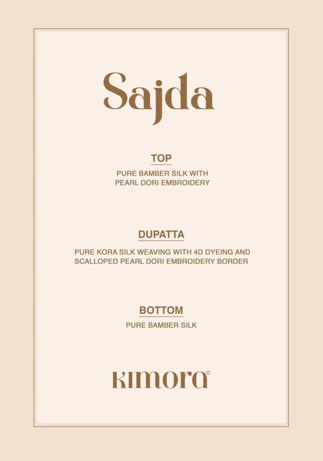 Kimora Sajda Bamber Silk Embroidered Wholesale Designer Salwar Suit Collection — Wholesale Designer Salwar Suits, Kimora wholesale from Surat - Gallery Image 7