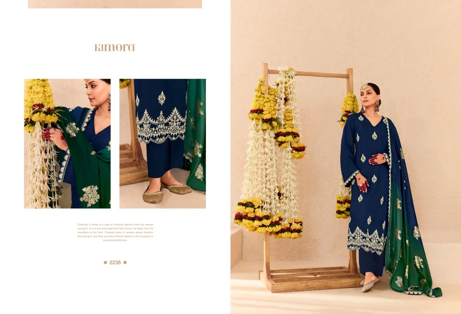 Kimora Sajda Bamber Silk Embroidered Wholesale Designer Salwar Suit Collection — Wholesale Designer Salwar Suits, Kimora wholesale from Surat — view 8