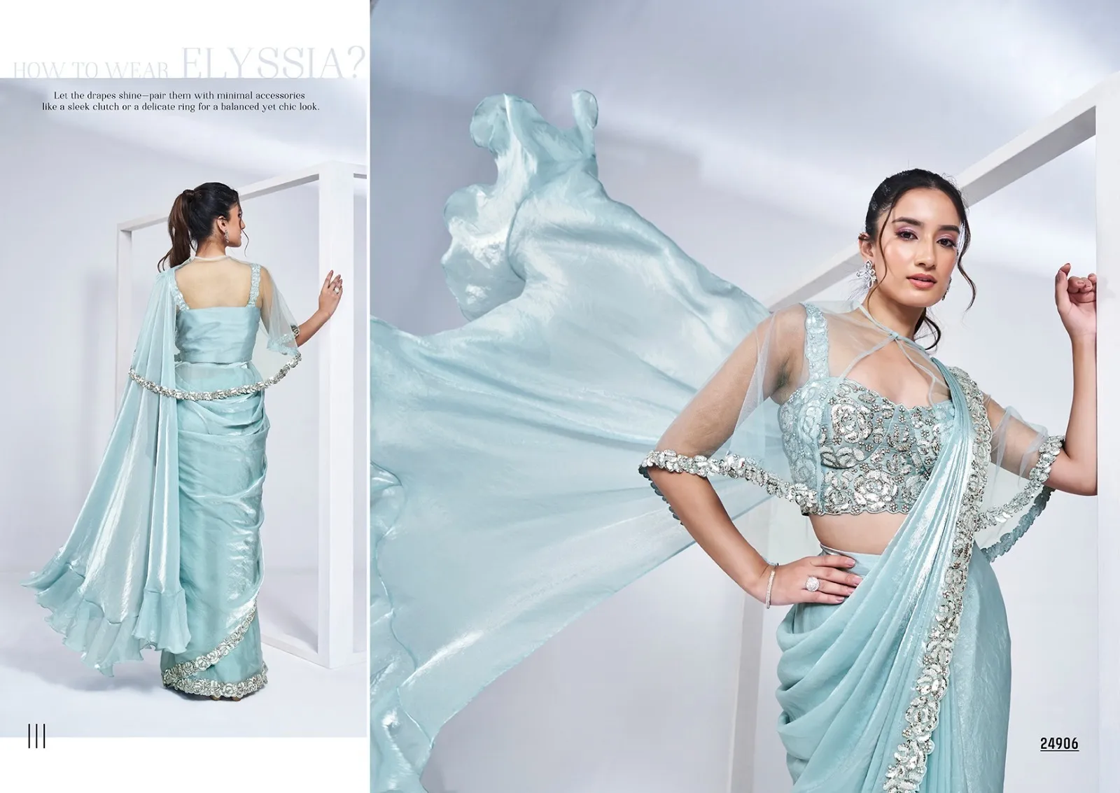 Mahotsav Elyssia 24906 Satin Silk Wholesale Ready To Wear Saree Collection - Image 2