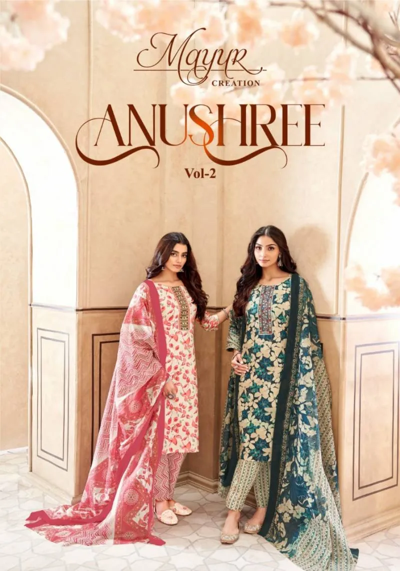Mayur Anushree Vol 2 Cotton Printed Wholesale Readymade Salwar Suit Collection